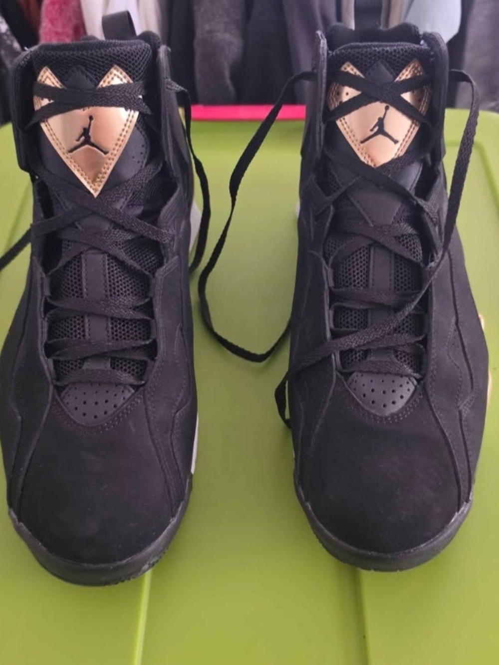 Nike Air Jordan True Flight "Black Metallic Gold" Sneakers